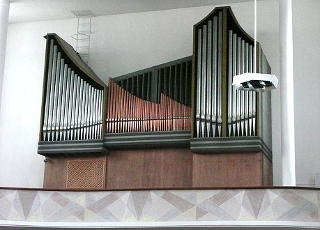 Die altersschwache Orgel Baujahr 1959