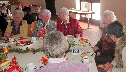 Adventsfeier der Seniorengymnastikgruppe