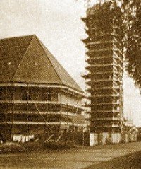 Baustelle im Jahr 1955